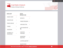 Tablet Screenshot of bip.krzepice.pl